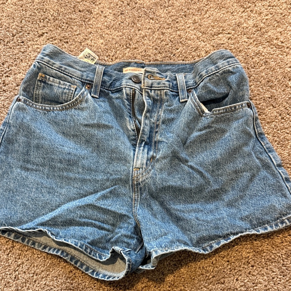 Levi High-Waist Blue Denim Women’s Shorts
